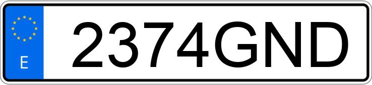 Numer rejestracyjny 2374GND posiada FORD MONDEO