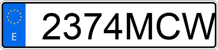 Numer rejestracyjny 2374MCW posiada AUDI A3 SPORTBACK Numer rejestracyjny 2374MCW posiada AUDI A3 SPORTBACK