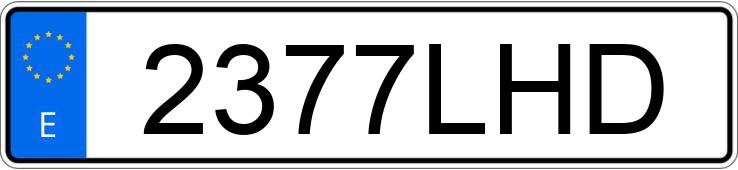 Numer rejestracyjny 2377LHD posiada SEAT IBIZA Numer rejestracyjny 2377LHD posiada SEAT IBIZA