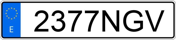 Numer rejestracyjny 2377NGV posiada MG ZS Numer rejestracyjny 2377NGV posiada MG ZS