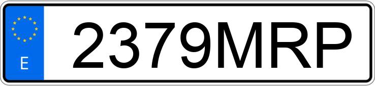 Numer rejestracyjny 2379MRP posiada KIA CEED