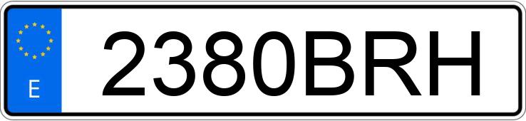 Numer rejestracyjny 2380BRH posiada ALFA ROMEO 156