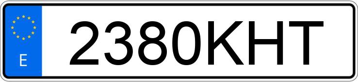 Numer rejestracyjny 2380KHT posiada FIAT 500 Numer rejestracyjny 2380KHT posiada FIAT 500