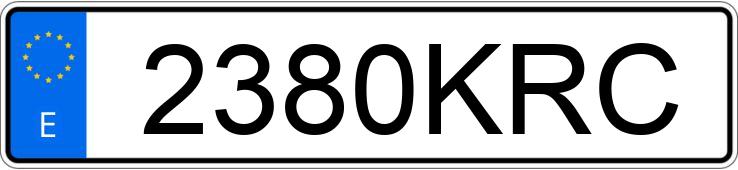 Numer rejestracyjny 2380KRC posiada MERCEDES GLE (166-292)