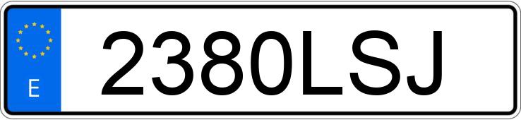 Numer rejestracyjny 2380LSJ posiada SEAT IBIZA