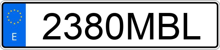 Numer rejestracyjny 2380MBL posiada DUCATI DESERTX