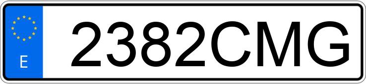 Numer rejestracyjny 2382CMG posiada BMW SERIE 3