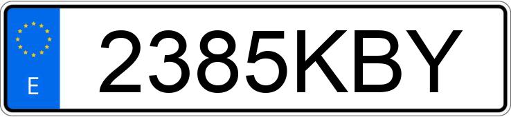 Numer rejestracyjny 2385KBY posiada ABARTH 500 Numer rejestracyjny 2385KBY posiada ABARTH 500