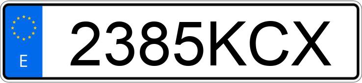 Numer rejestracyjny 2385KCX posiada YAMAHA MT 09