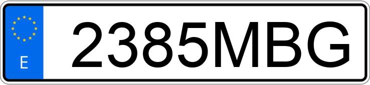 Numer rejestracyjny 2385MBG posiada KTM ENDURO 350