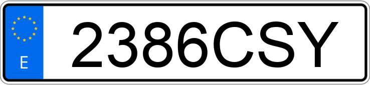 The registration number 2386CSY has MAZDA MX-5 The registration number 2386CSY has MAZDA MX-5
