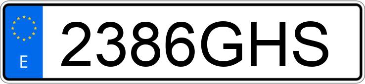 Numer rejestracyjny 2386GHS posiada BMW SERIE 3