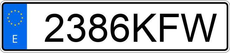 Numer rejestracyjny 2386KFW posiada CITROEN JUMPY Numer rejestracyjny 2386KFW posiada CITROEN JUMPY