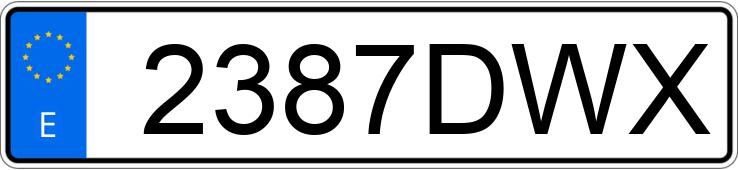 Numer rejestracyjny 2387DWX posiada MALAGUTI PHANTOM MAX 250
