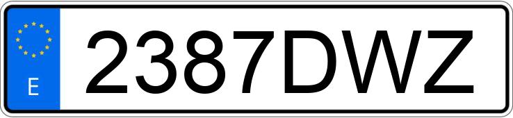 Numer rejestracyjny 2387DWZ posiada FORD FOCUS C-MAX Numer rejestracyjny 2387DWZ posiada FORD FOCUS C-MAX