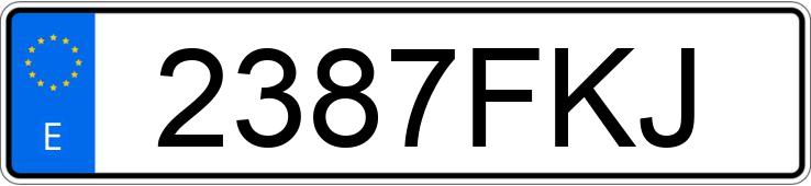 Numer rejestracyjny 2387FKJ posiada MERCEDES SPRINTER