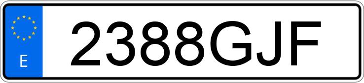 Numer rejestracyjny 2388GJF posiada AUDI A4