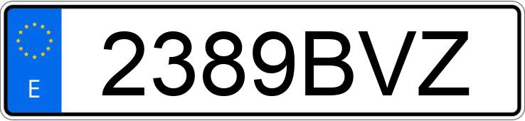 Numer rejestracyjny 2389BVZ posiada OPEL CORSA