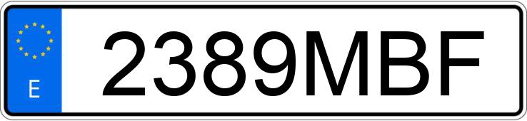 Numer rejestracyjny 2389MBF posiada CITROEN JUMPY