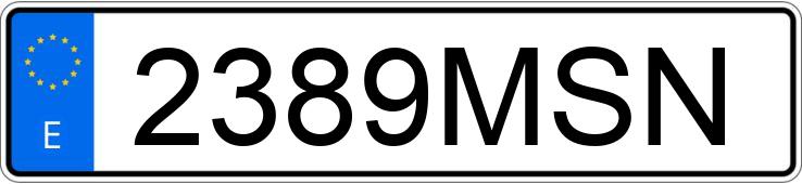 Numer rejestracyjny 2389MSN posiada RENAULT ARKANA