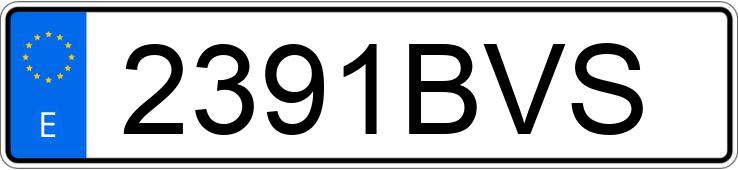 Numer rejestracyjny 2391BVS posiada AUDI A6