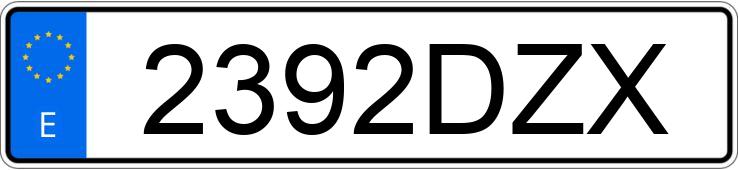 Numer rejestracyjny 2392DZX posiada FORD FOCUS