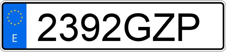 Numer rejestracyjny 2392GZP posiada BMW SERIE 5