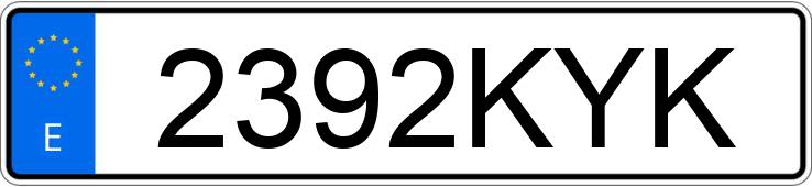 Numer rejestracyjny 2392KYK posiada RENAULT CAPTUR