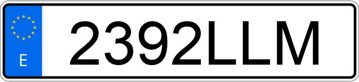 Numer rejestracyjny 2392LLM posiada BMW SERIE 1