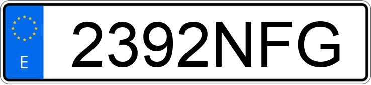 Numer rejestracyjny 2392NFG posiada BMW SERIE 3