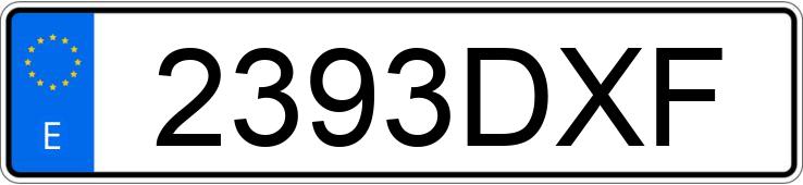 Numer rejestracyjny 2393DXF posiada SEAT IBIZA