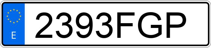 Numer rejestracyjny 2393FGP posiada RENAULT LAGUNA