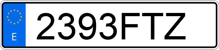 Numer rejestracyjny 2393FTZ posiada SEAT LEON Numer rejestracyjny 2393FTZ posiada SEAT LEON