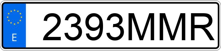 Numer rejestracyjny 2393MMR posiada PIAGGIO MP3