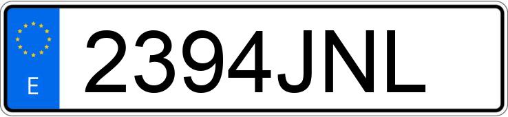 Numer rejestracyjny 2394JNL posiada CITROEN C4