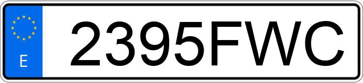 Numer rejestracyjny 2395FWC posiada OPEL ASTRA GTC