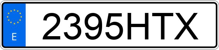Numer rejestracyjny 2395HTX posiada SKODA OCTAVIA