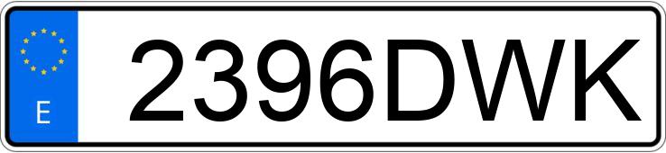 Numer rejestracyjny 2396DWK posiada TOYOTA LAND CRUISER