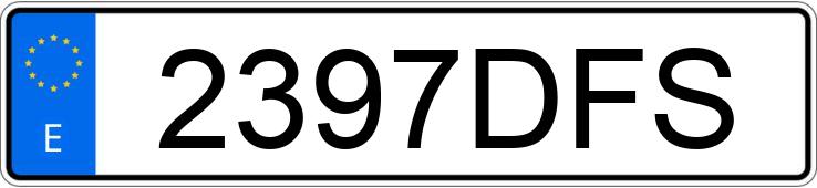 Numer rejestracyjny 2397DFS posiada VOLKSWAGEN PASSAT