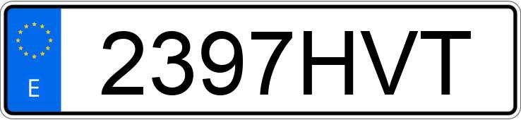 Numer rejestracyjny 2397HVT posiada VOLKSWAGEN TIGUAN