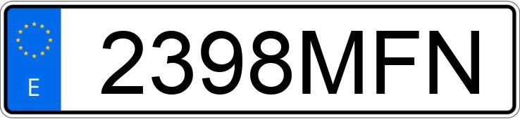 Il numero di registrazione 2398MFN ha SUZUKI VITARA