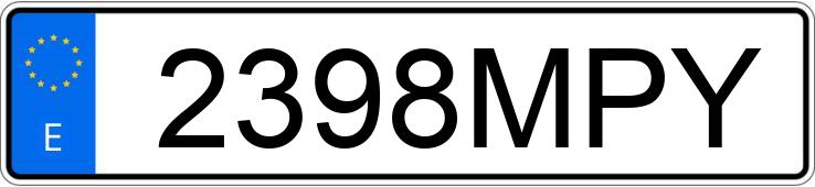 Numer rejestracyjny 2398MPY posiada AUDI Q5 SPORTBACK Numer rejestracyjny 2398MPY posiada AUDI Q5 SPORTBACK