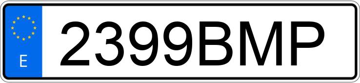 Numer rejestracyjny 2399BMP posiada NISSAN PRIMERA