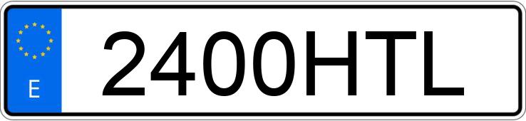 Numer rejestracyjny 2400HTL posiada SEAT ALTEA XL