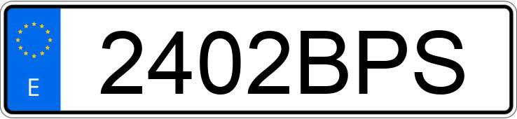 Numer rejestracyjny 2402BPS posiada RENAULT KANGOO