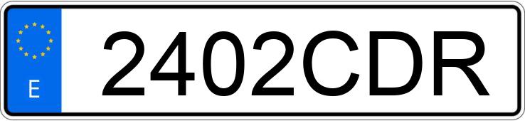 Numer rejestracyjny 2402CDR posiada SEAT IBIZA