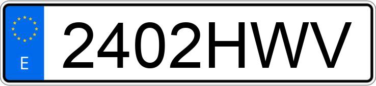 Numer rejestracyjny 2402HWV posiada FORD MONDEO