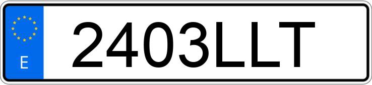 Numer rejestracyjny 2403LLT posiada FORD PUMA