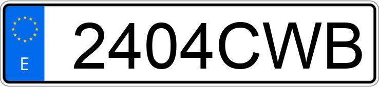 Numer rejestracyjny 2404CWB posiada MERCEDES SL (230)