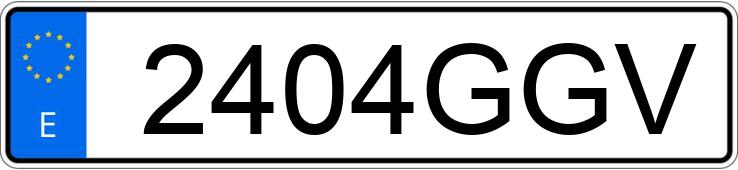 Numer rejestracyjny 2404GGV posiada AUDI A4